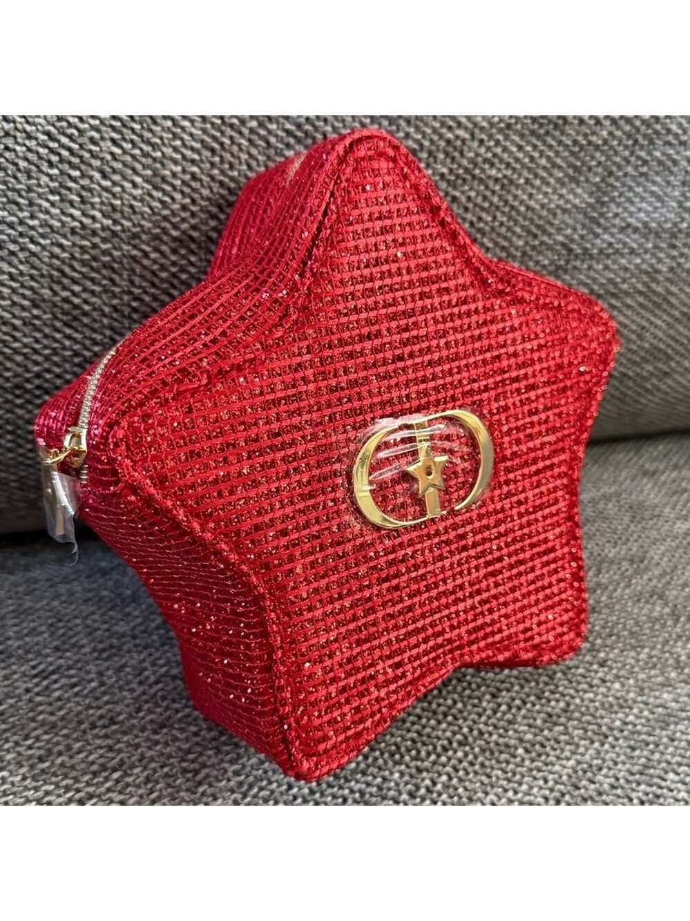 Dior Lunar New Year Red Star Makeup Bag Cosmetic Pouch Mini New Authentic - Picture 8 of 17